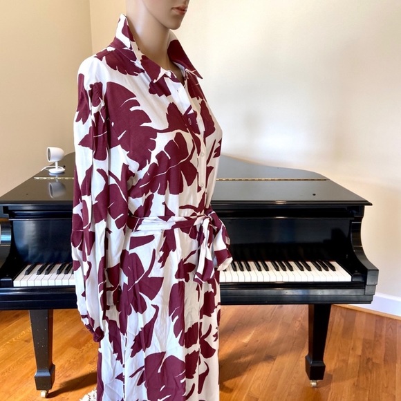 NWT Zara button down printed ruffled dress - Picture 16 of 16